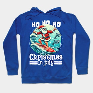 Santa christmas in July Summer Hoodie